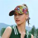 thumbnail image 5 of Fotbe Colorful Bulldog Visera Deportiva con Diseño, Gorra Abierta Ajustable de Algodón para Mujer y Hombre, 5 of 7