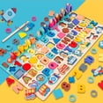 thumbnail image 2 of Children Wooden Puzzle Math Number Alphabet Learning Education Toys, 2 of 8