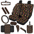 thumbnail image 2 of HUIACONG 14 Pack Mushroom Flower Design Car Interior Set, Durable Non-Slip Car Seat Cover Set, Suitable for Vehicles Sedans Auto, 2 of 8