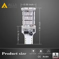 thumbnail image 6 of Alla Lighting T15 912 921 LED Strobe Stop Lights Bulbs Super Bright 12V 921 LED Bulb Flashing 4014 48-SMD Red LED 3rd Brake Lights Replacement ( Set of 2), 6 of 10