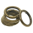 thumbnail image 4 of Rushay 6 Pieces Hook Round Clasp Lock DIY Accessory Alloy Gate Snap Bronze, 4 of 9