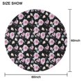thumbnail image 6 of Pioneer Flower Floral Print Pattern Round Tablecloth 60"x60",Wrinkle Wipeable Table Cloth for Kitchen Dining Room Picnic Patio Party, 6 of 6
