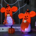 thumbnail image 4 of Braids Gnomo de Halloween con luz LED, muñeco de peluche enano hecho a mano, araña, Tomte escandinavo, estatuilla nórdica, decoraciones para fiestas navideñas para el hogar, 4 of 5