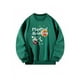 thumbnail image 1 of Sudadera con cuello redondo para mujer Ropa de invierno Ropa de otoño para ir de compras y salir Verde, 1 of 7