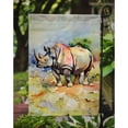 thumbnail image 2 of Rhinoceros Garden Flag 11.25 in x 15.5 in, 2 of 5