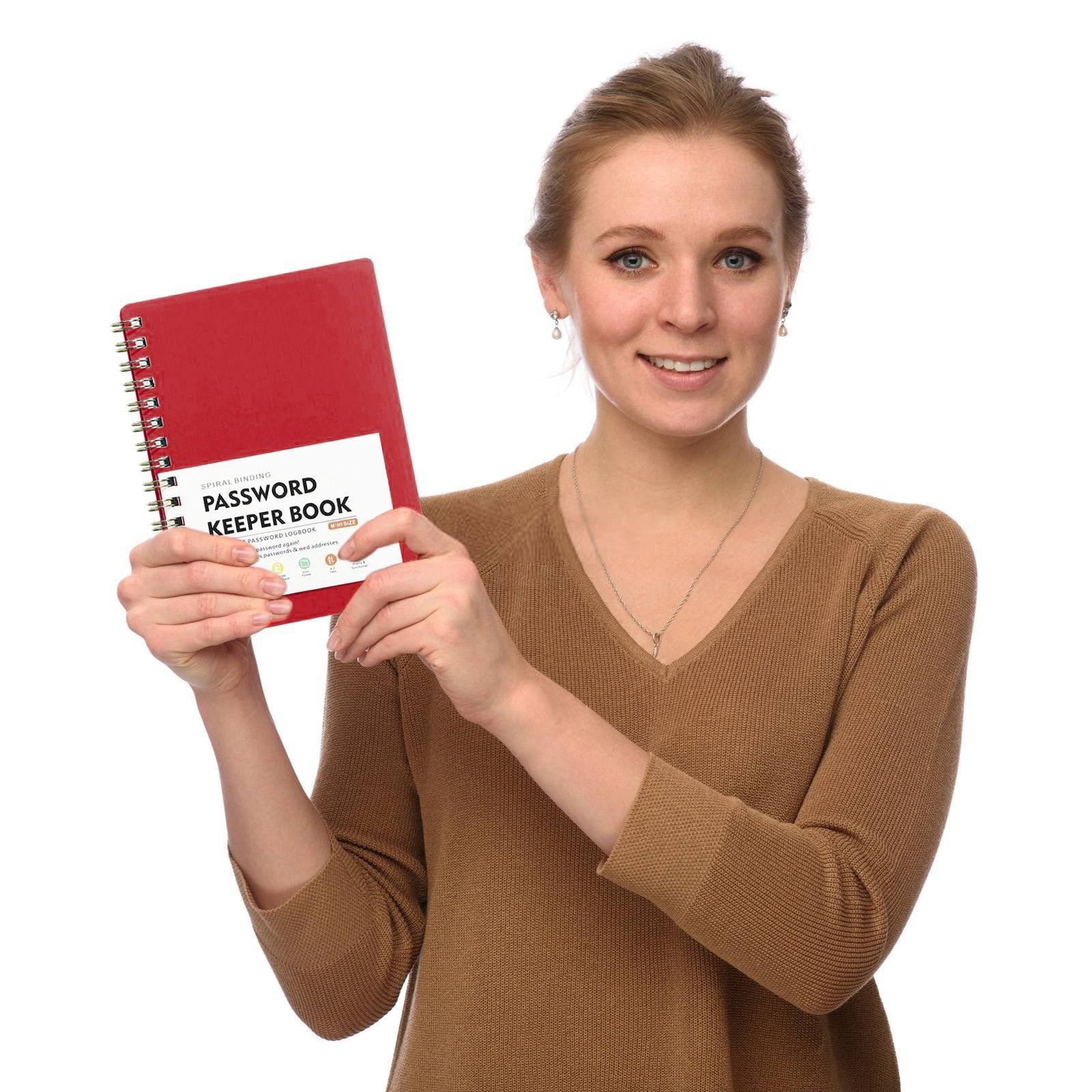 Password Book with Alphabetical Tabs, Hardcover Password Keeper, Password Notebook Organizer for Computer and Internet Address Website Login, Gifts for Home and Office 2PCS