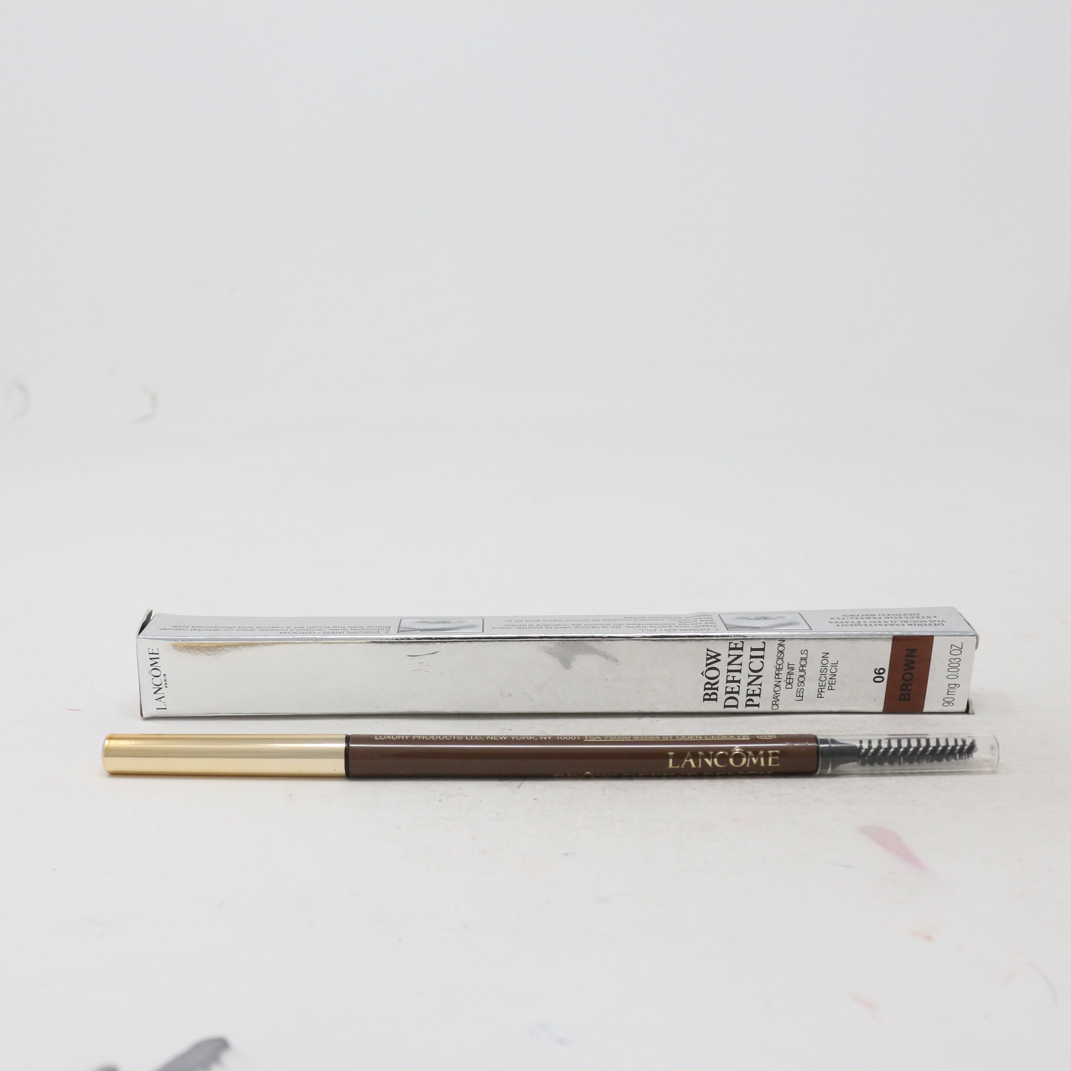 Lancome Brow Define Pencil 06 Brown 0 003oz 90g New With Box Walmart Com
