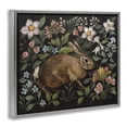 thumbnail image 3 of Stupell Industries Flora And Fauna Rabbit Gray Framed Floater Canvas Wall Art design by Julia Purinton, 25 x 31, 3 of 9