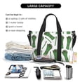 thumbnail image 4 of Travel Duffle Bag Asparagus green print Travel Tote Bags Carry on Luggage Waterproof Weekender Bags with Top Handle Adjustable Shoulde Strap for Travel Gym, 4 of 5