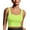Green, variant on PINSPARK Longline Sports Bras for Women Workout Tanks Soft Square Neck Padded Crop Top Yoga Tank Tops Built in Bra