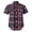 06 Black Gray Red, variant on Men's Western Shirt Cowboy Plaid Country Pearl Snap Button Short Sleeve Two Pockets Work Shirts 02 Yellow White Grey 4X-Large