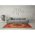 thumbnail image 3 of Ahgly Company Indoor Rectangle Oriental Orange Industrial Area Rugs, 4' x 6', 3 of 4