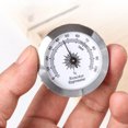 thumbnail image 3 of Hygrometer Alloy Firm Embedded Installation Small Mini High Accuracy Anti-corrosion Portable Humidity Gauge No Battery Required Sliver, 3 of 9