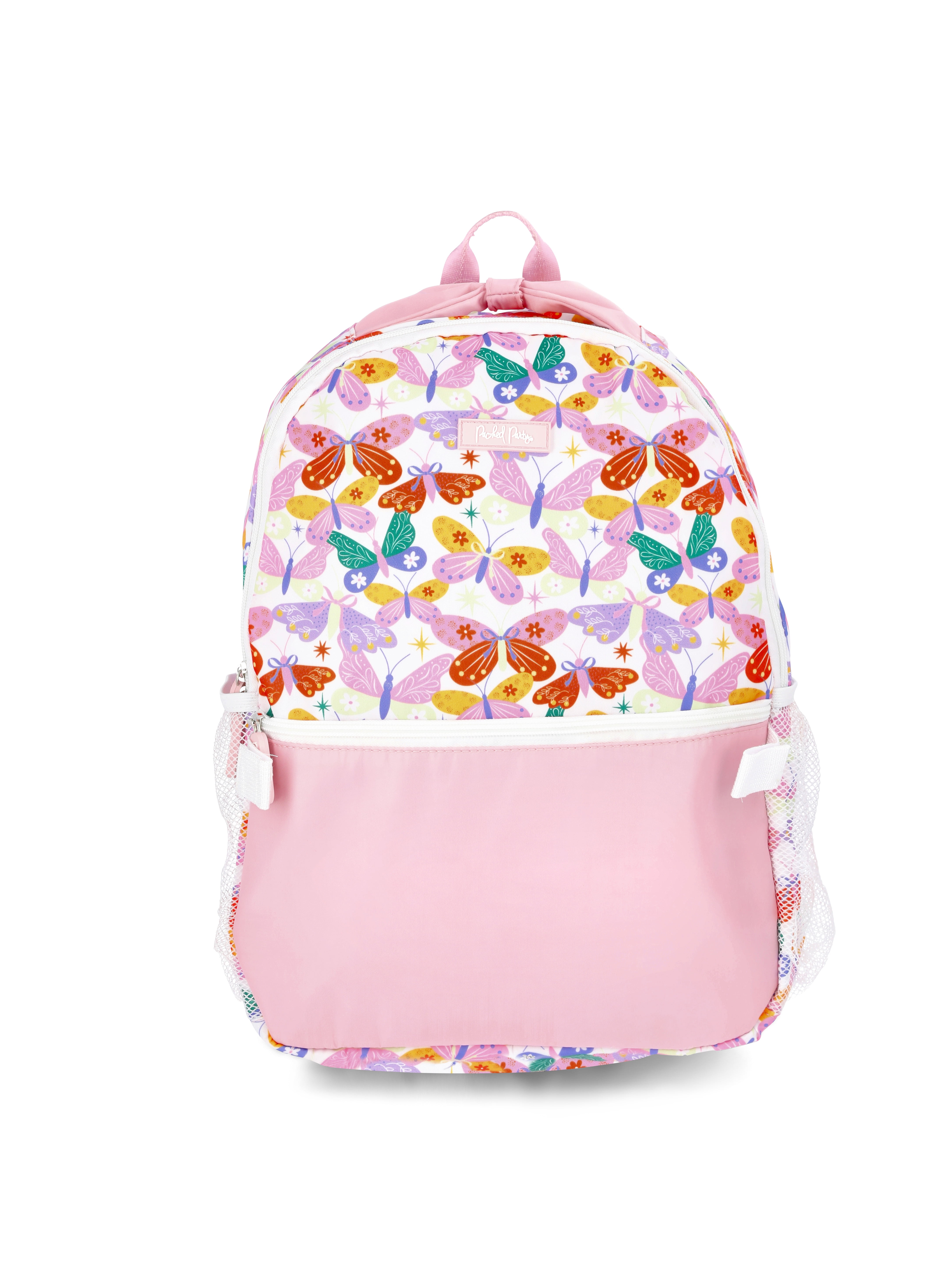 Packed Party Girls 17" Butterfly 4-Piece Backpack Set, Pink