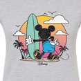 thumbnail image 3 of Disney - Mickey & Friends - Surf & Sun - Retro Style - Juniors Fitted Graphic T-Shirt, 3 of 5