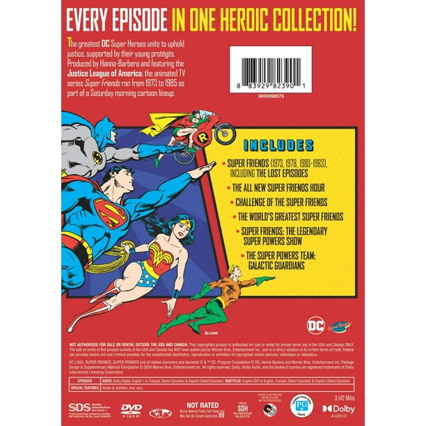 Super Friends: The Complete Collection (DVD), Action, Warner Bros