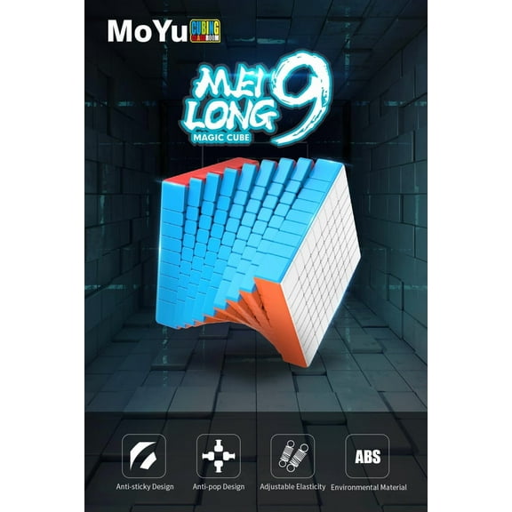 Meilong 9x9 Speed Cube 9x9x9 Puzzle Cubes Stickerless