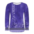 thumbnail image 5 of Ruimatai Women's Casual Printed T-Shirt Long Sleeve Round Neck Blouse Top Soft Breathable Polyester Daily Wear, 5 of 6