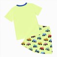 thumbnail image 5 of Little Boys Outfit Sets Adorable Truck Print Crew Neck T-Shirt & Soft Fleece Shorts 2-Piece Outfit Toddler Car Theme 2-11 T, 5 of 5