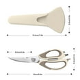 thumbnail image 3 of N01# Kitchen Shears Ultra Sharp Stainless Steel Multifunctional Stainless Steel Kitchen Detachable Shears Heavy Duty Meat Scissors Chicken Poultry Fish Herbs Food Scissors Cutter, 3 of 8