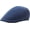 Blue, variant on Men's Flat Cap Summer Straw Weave Linen-Like Cotton Newsboy Hats Breathable Irish Cabbie Ivy Cap