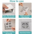 thumbnail image 3 of 100-Pack Disposable Drain Stickers for Shower & Sink , Hair Catcher & Filter Screen Stops Clogs in Bathtub, Bathroom, Kitchen Floor Drains, 3 of 5