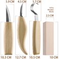 thumbnail image 3 of Fuyit Wood Whittling Kit with Basswood Wood Blocks Gifts Set for Adults and Kids Beginners, Wood Carving Kit Set Includes 3pcs Wood Carving Knife & 10pcs Blocks & Gloves, 3 of 8