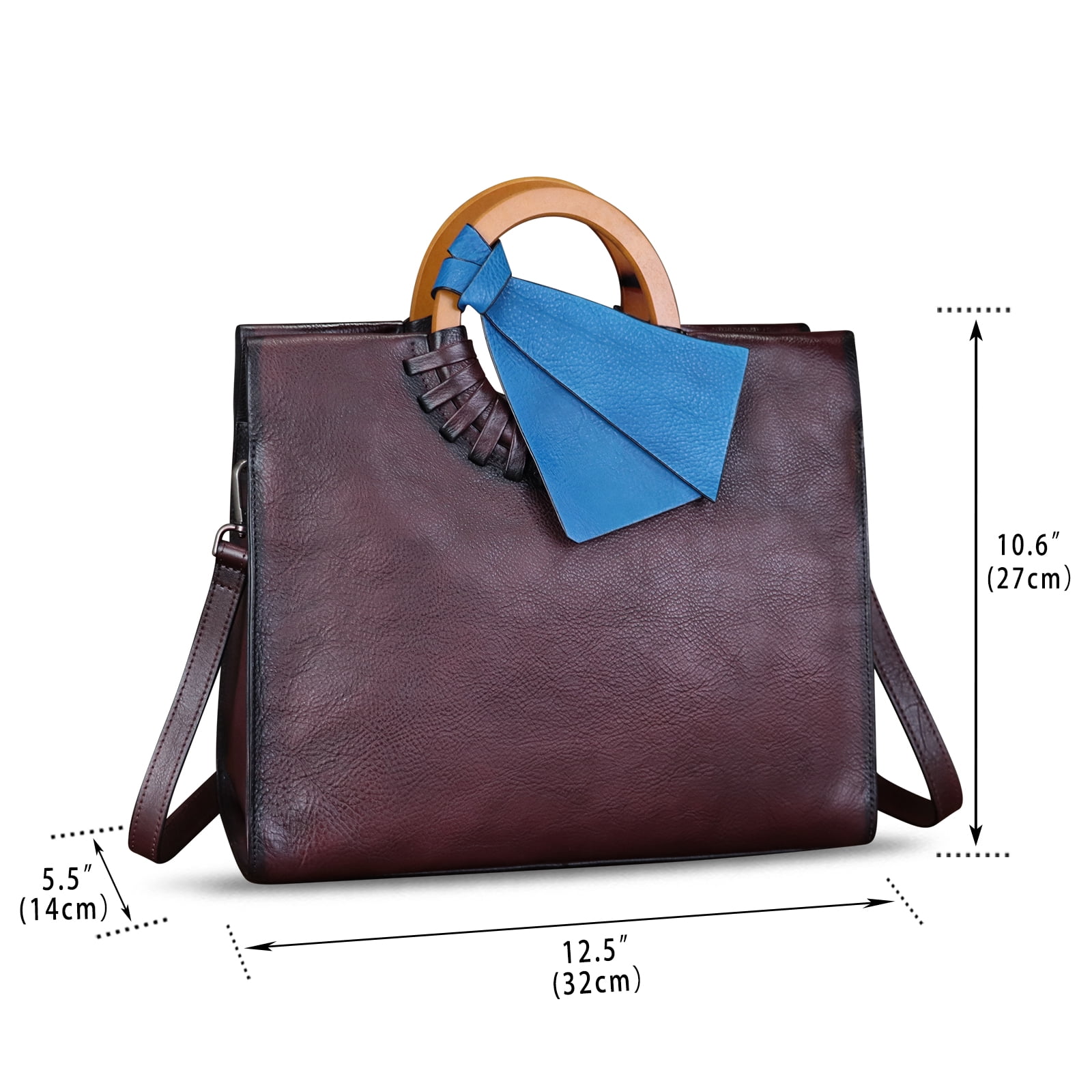Genuine Leather Purses and Handbags for Women Fashion Crossbody Shoulder Bag