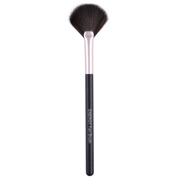 ENERGY Fan Brush - Vegan Synthetic for Face Makeup Highlighting, Blending & Blush