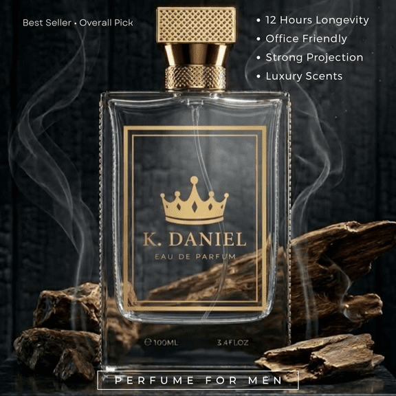 Eau de Parfum de Luxe pour Hommes – Parfum Boisé Oud Longue Tenue 3,4 oz / 100 ml Vaporisateur de Parfum K.Daniel par John Durand