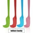 thumbnail image 3 of 4 Pcs Multicolour Silicone Kitchen Spatulas, 10.6 Inch Hanging Rubber Spoon Spatula Heat Resistant One Piece Design Seamless Non-stick Spoonulas Flexible Scrapers Baking Mixing Tool,, 3 of 5