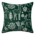 thumbnail image 1 of Fundas de color verde Fundas jacquard sintéticas Fundas decorativas suaves para sofás y camas de sofá para el hogar en invierno y durante las vacaciones, 1 of 7