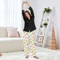 thumbnail image 6 of Dailycode Women's Pajama Pants Wide Leg Lounge Pj Bottoms With Pockets Cartoon Colorful Fishs, 6 of 7