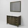 thumbnail image 6 of Marsyas 48 in W Rustic Brown Bath Vanity, Cultured Marble Countertop and 44 in Mirror, 6 of 8
