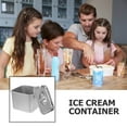 thumbnail image 4 of TEHAUX Metal Ice Cream Container with Lid for Homemade Yogurt and Ice Cream Storage, 4 of 5