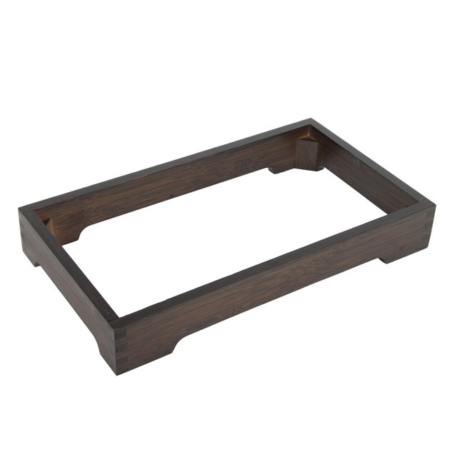 Induction Cooker Wooden Frame, Embedded Electric Tea Stove Base Frame Curved Stable High Load Bearing Simple for Tea Cooking Accessories