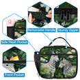 thumbnail image 3 of Herdesigns Zebra Backpack with Lunch Box Jungle Zebra Lightweight Large Travel Work Laptop Backpacks Set Casual Daypacks, 3 of 8