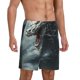 thumbnail image 2 of Balery Cloud White Dragon Pantalones cortos de pijama de punto de algodón para hombre con cinturilla y bolsillos-X-Large, 2 of 6