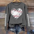 thumbnail image 5 of HUITKMM Chandails d'Automne pour Femmes Chandail à Manches Longues Col Rond Imprimé Football Chandail Décontracté pour Usage Quotidien et Activités Sportives Chemise Athlétique Douce et Confortable, 5 of 5