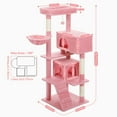 Pefilos 56" Multi-Level Cat Tree Tower for Large Cats with Top Perch, Hammock, Climbing Ladder and 2 Condos, Cat Tree House for Multiple Cats, Pink Pefilos 56" Multi-Level Cat Tree Tower for Large Cats with Top Perch, Hammock, Climbing Ladder and 2 Condos, Cat Tree House for Multiple Cats, Pink