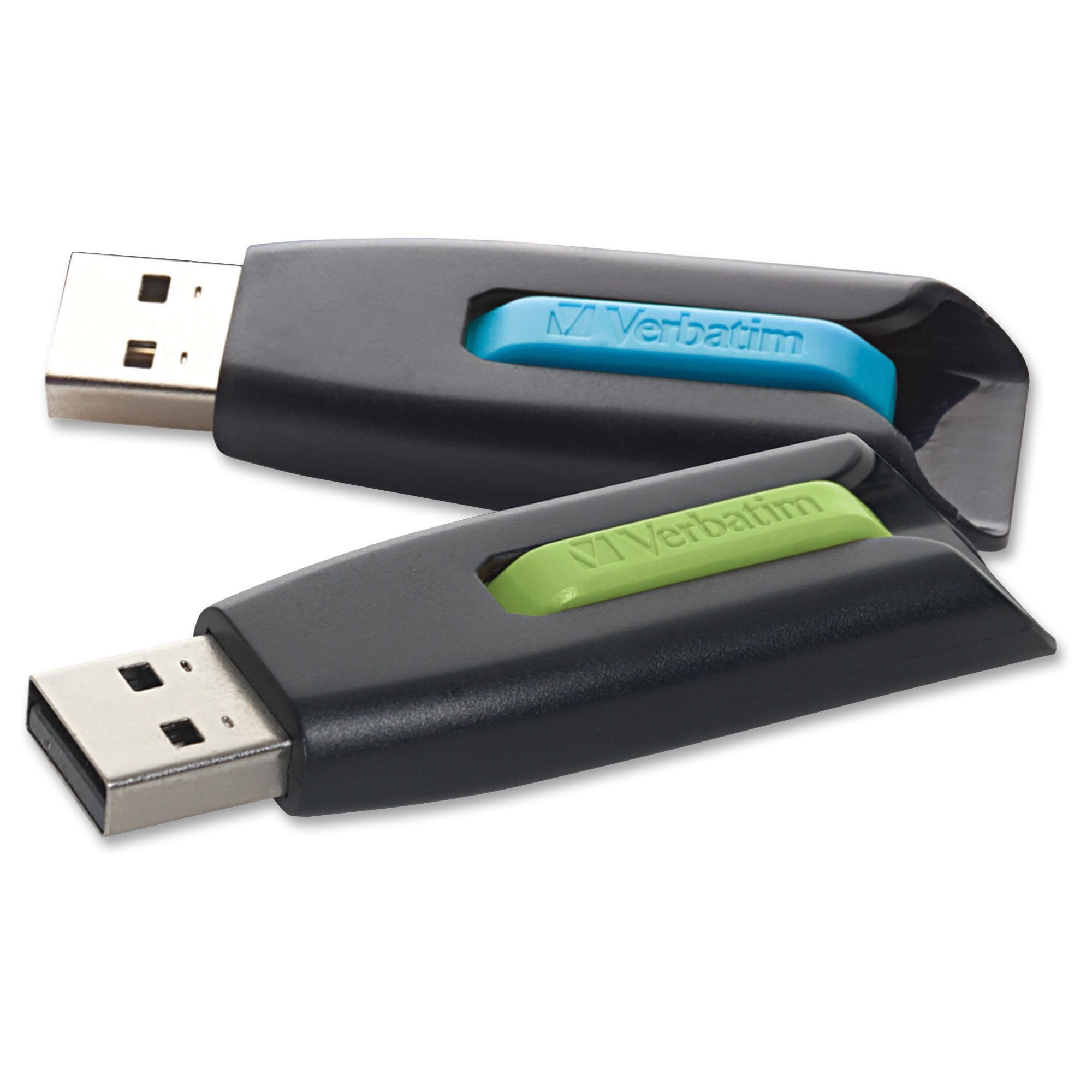 Verbatim 32GB Store 'n' Go V3 USB 3.0 Flash Drive ? 2pk - Blue, Green