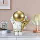 thumbnail image 4 of Ornamento de resina Baoblaze escultura decoración arte Astronauta estatua estatuilla dorado, 4 of 8