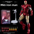 thumbnail image 1 of New MK43 Steel Iron Man Action Figure Model Gift Box Authentic Marvel Comics Character Metal Painted Model For Motorcycle Fans, 1 of 5