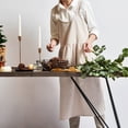 thumbnail image 2 of Oubit Women Kitchen Cooking Apron with 2 Front Pockets Cotton Linen Apron Coffee Shops Flower Shops Work Cleaning Aprons, 2 of 5