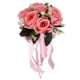 thumbnail image 3 of Ramo De Boda De Flores De Seda De Nupado Artificial Para Novia Con Cinta De Seda Deslumbrante Simulación De Peal, 3 of 7