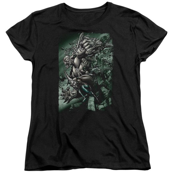Superman Doomsday Destruction Women's T-Shirt Black