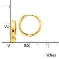 thumbnail image 4 of Primal Gold 14 Karat Yellow Gold Hinged Hoop Earrings, 4 of 4