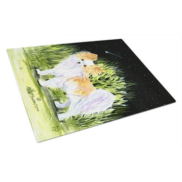 Carolines Treasures SS8516LCB Starry Night Chihuahua Glass Cutting Board Large 12H x 16W multicolor