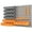 Orange, variant on DURHAND 44PC Wall Mounted Storage Bins Parts Rack Kit with Pegboard Orange