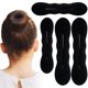 thumbnail image 1 of Pndeyo 2 piezas para hacer moños de pelo para mujeres, antideslizante, moldeador de moños, rizador, esponja perezosa, accesorios para peinados para cabello largo, fino, rizado, liso, ondulado, color m, 1 of 5